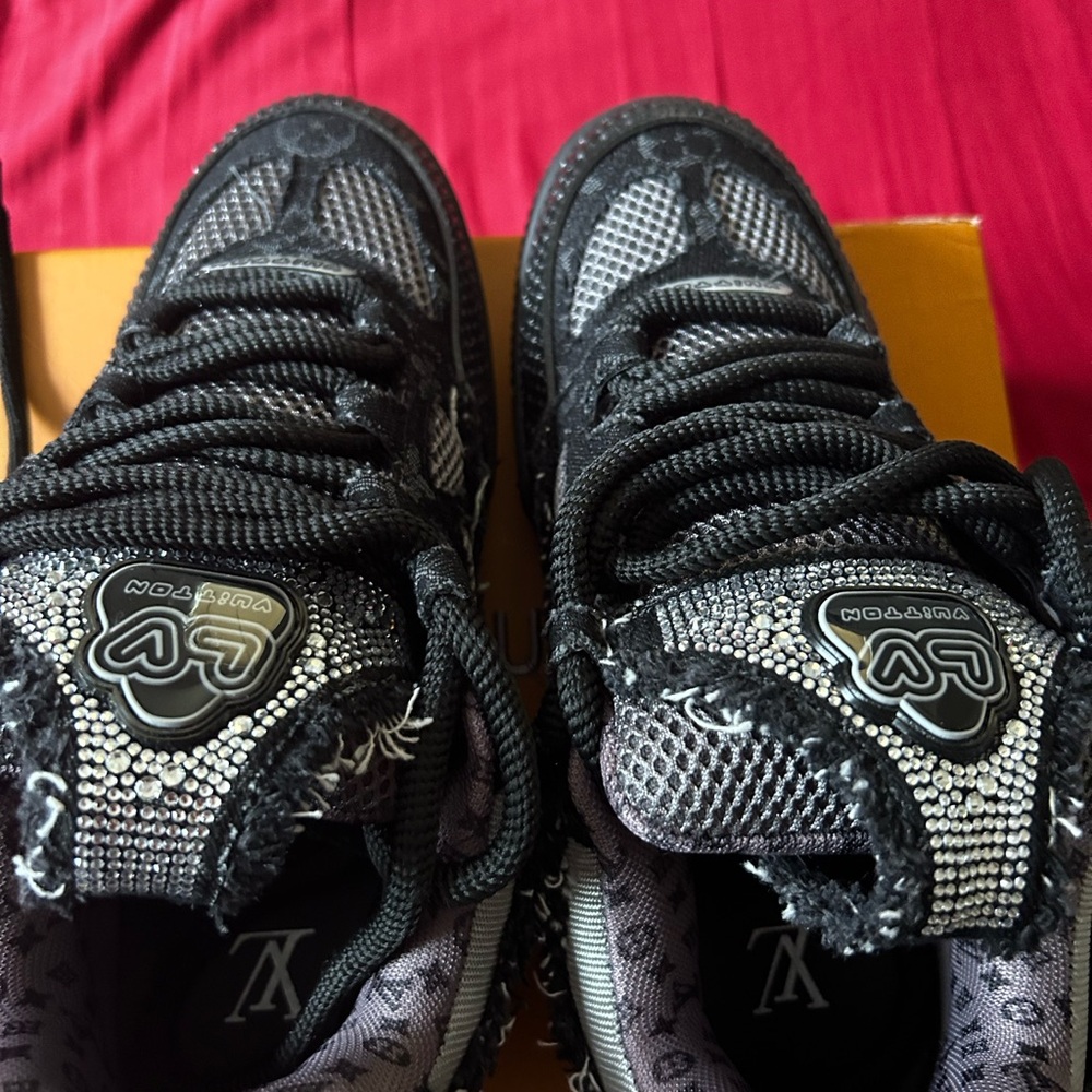 Louis Vuitton Swarovski crystal sneakers size 12 - Picture 5 of 6